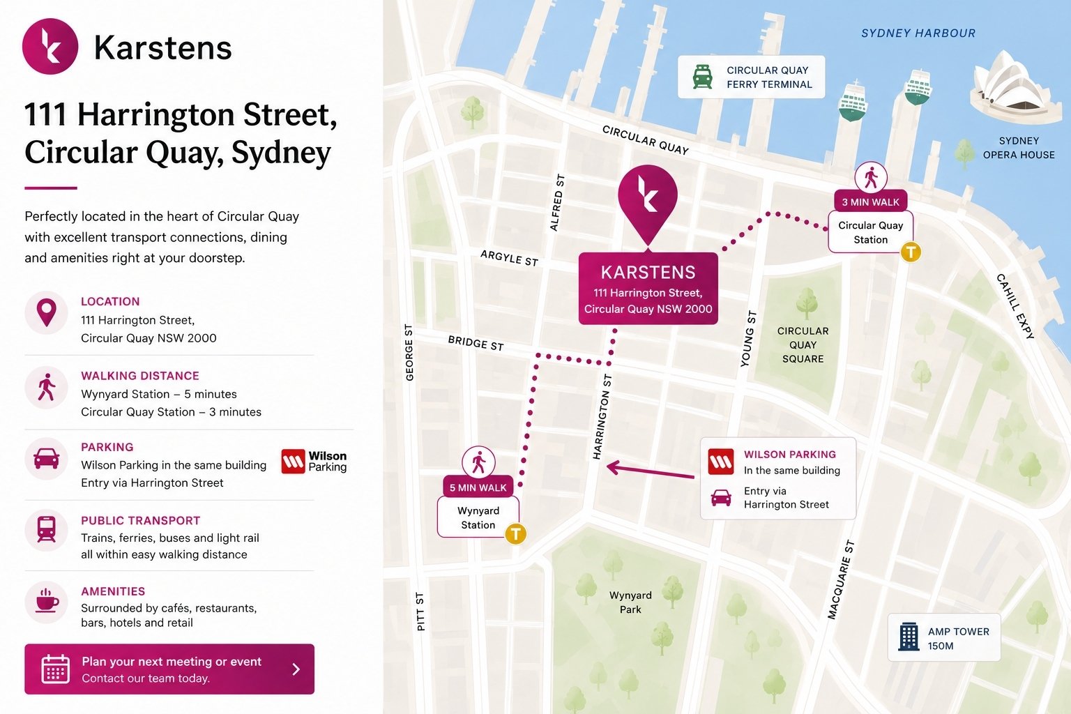 Karstens Conference and meeting rooms Location map